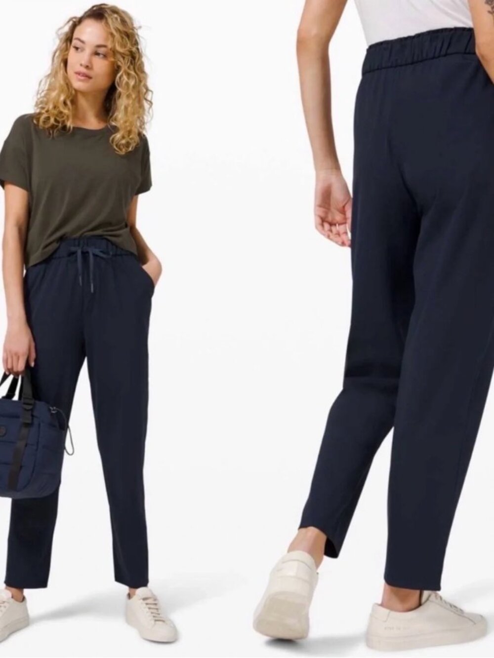 Lululemon Black Keep Moving Pant Size 6